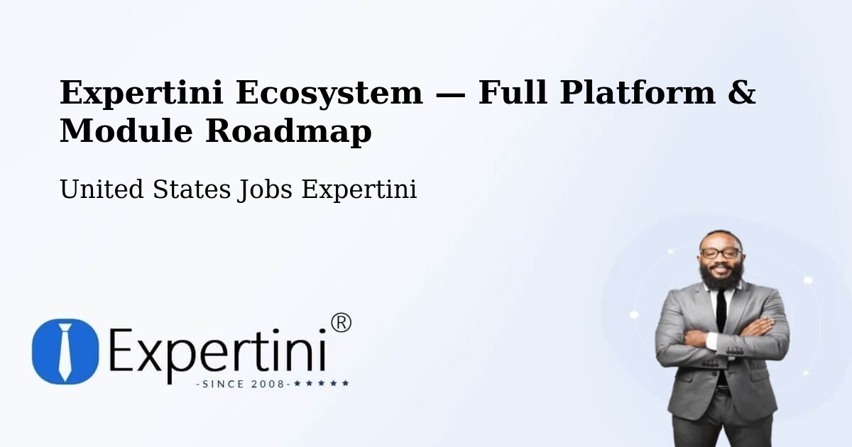 Expertini Ecosystem — Full Platform & Module Roadmap – Greencastle